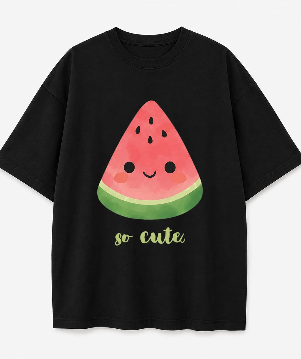 VAYUQ So cute !! Oversized T Shirt. Black