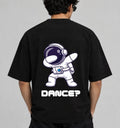 VAYUQ Grow Through It Astronaut Graphic Tee. Black
