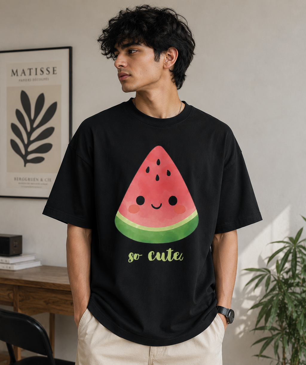 VAYUQ So cute !! Oversized T Shirt. Black
